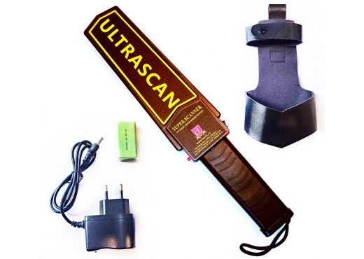 Ручной металлодетектор со звуком и вибрацией UltraScan Super Scanner Pro