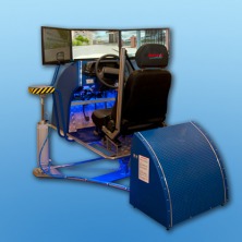 Автотренажер контраварийного вождения «Форсаж-6.1» (двухстепенная динамическая платформа)